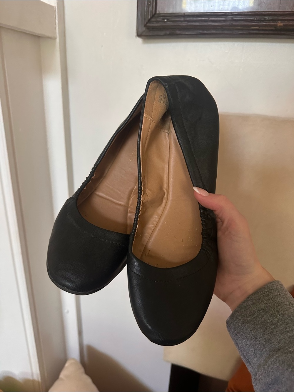 Ballerina Flats - Black - Size 8 1/2
